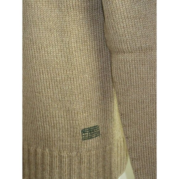 OOBE Brand Men's Edisto Italian Crew Neck Virgin Wool Sweater Camel Brown NWT - Picture 7 of 7